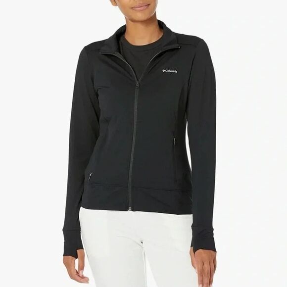 COLUMBIA Black Full Zip Weekend Adventure Jacket Size XS - Picture 1 of 6